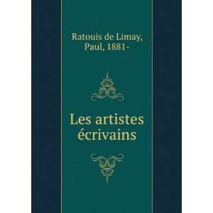  Les artistes Ã©crivains Paul, 1881  Ratouis de Limay 