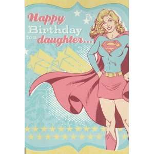  Greeting Card Birthday Supergirl Happy Birthday Daughter 