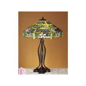  30H Floral Trellis Table Lamp Table Lamps
