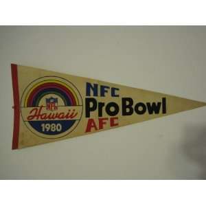  NFL Hawaii 1980   NFC Pro Bowl AFC Pennant Sports 