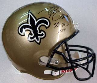 Drew Brees Autographed NO Saints Full Size Helmet SB XLIV MVP PSA/DNA