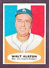 1961 TOPPS #136 WALT ALSTON MGR DODGERS NM MT 3333