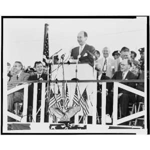  Adlai Stevenson,at podium,Asbury Park, New Jersey 1952 