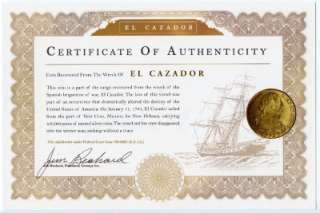 El Cazador Shipwreck 8 Reales Clump, 90 100 Coins HUGE  