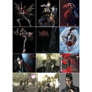  XBOX 360 PLAYSTATION 3 BAYONETTA STICKERS 