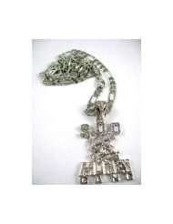 SOULJA BOY Iced Out S.O.D. Money Gang Figaro Chain SM Silver