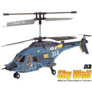 SkyWolf Military Helicopter Medium Size RC 3CH Gyro Heli 338 (Color 