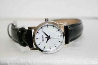   / NY4768 BLACK or WHITE SHIMMERY Leather Strap MOP Watch FREE GIFT