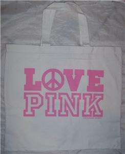 Victorias Secret LOVE PINK Tote Bag NWT GO GREEN  
