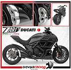 Zard Exhausts Black Steel Street Legal Muffler Ducati Diavel / Carbon 