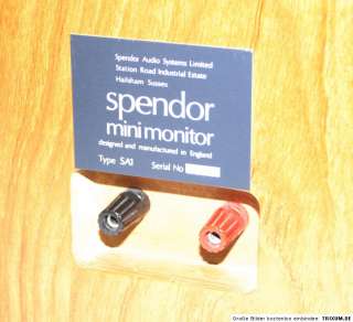 one Spendor SA1 Speaker Case incl. Crossover Serial No. 2006  