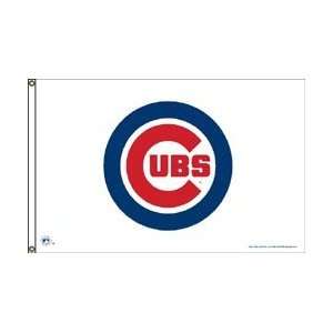  Chicago Cubs Flag 3x5 White Bullseye