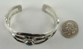 Sterling Silver Bracelet Cuff Southwestern Turquoise  