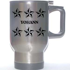  Personal Name Gift   YOHANN Stainless Steel Mug (black 