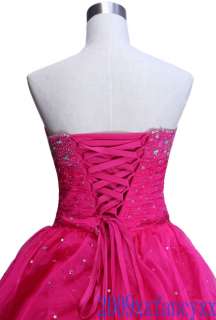 PINK Womens FORMAL PROM BALL GOWN EVENING DRESS SIZE8  