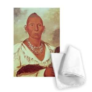  Portrait of Black Hawk, Indian Chief (colour   Tea Towel 