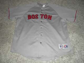 Vintage Boston Red Sox Majestic Sewn Authentic Road Baseball Jersey Sz 