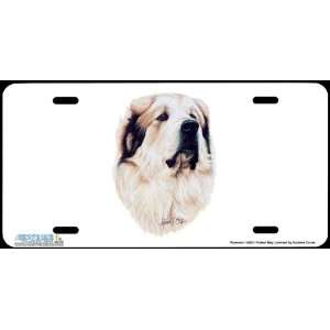 4281 Pyrenean Dog License Plate Car Auto Novelty Front Tag by Robert 