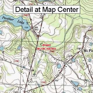  USGS Topographic Quadrangle Map   Angier, North Carolina 