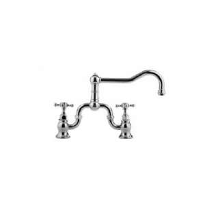 Graff G 4870 C2 ABN Bridge Kitchen Faucet W/ Metal Cross 