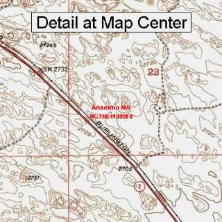   Topographic Quadrangle Map   Anselmo NW, Nebraska (Folded/Waterproof