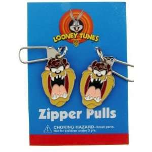  Looney Tunes TAZ TASMANIAN DEVIL set of 2 ZIPPER PULLS 