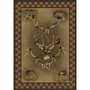  NEW Area Rugs Carpet Whitetail Ridge Suede 4x5 Furniture & Decor