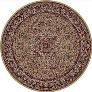  Persian Classics Isfahan Gold Traditional Round Rug Size 
