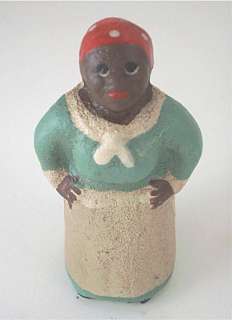 BLACK MAMMA CAST IRON FIGURE PAPER WEIGHT or GAME PIECE  