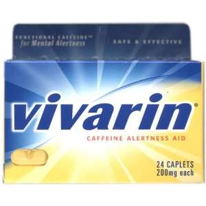Vivarin Alertness Aid with Caffeine Coated Caplets, 24 Count Packages 