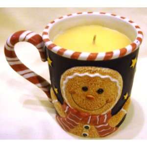 Gingerbread Man Candle in a Mug