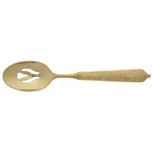  Yamazaki Byzantine (Gold Electroplate) Pierced Tablespoon 