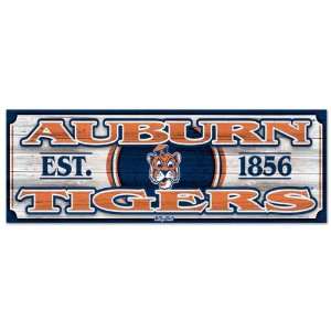  Auburn Tigers 9x30 Wood Sign