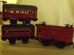American Flyer O GAUGE Red 1096 engine more RUNS GREAT  