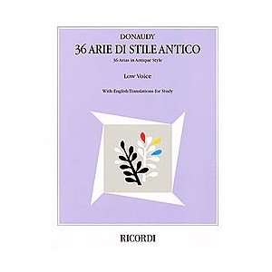  36 Arie di Stile Antico Musical Instruments