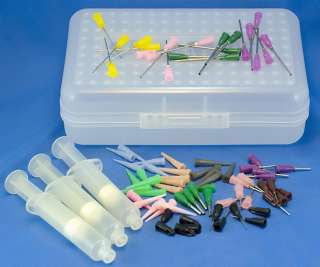variety of syringes and tips to fit any application. For glue, paint 
