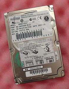 10GB IDE 2.5 Fujitsu MHN2100AT CA05456 B121 A10 7255 Laptop Hard Disk 