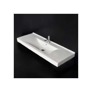  Lacava 5472 1 001 Vanity Top W/ Overflow & One Faucet Hole 