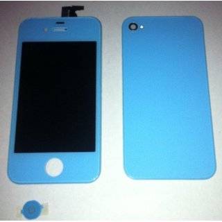  Baby Blue iPhone 4 4G Front Glass Digitizer +LCD +Back 