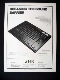 Allen & Heath SD 12 2 Analog Mixer mixing 1980 print Ad  