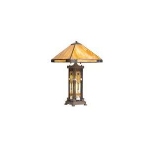Kichler 60010 Steveston 1 Light Table Lamp in Patina Bronze with 