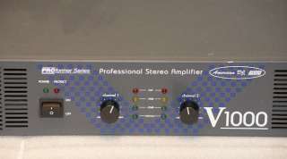 AMERICAN DJ AUDIO V1000 PROformer Series 2ch Professional Power Stereo 
