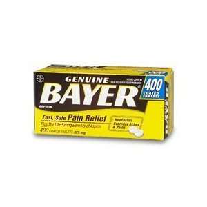  Bayer Genuine Aspirin 325 mg   400 Tablets Health 