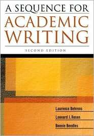   Writing, (0321207807), Laurence Behrens, Textbooks   