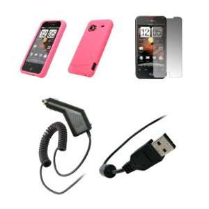  HTC Droid Incredible Model 6300   Pink Soft Silicone Gel 