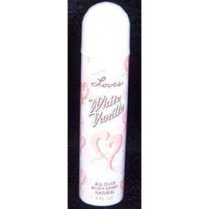 LOVES WHITE VANILLA Perfume. ALL OVER BODY SPRAY 4.0 oz / 120 ml By 