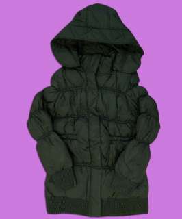 Girls Winter Coats Big Rib School Jackets Black 7 13 Yr  