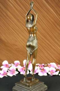 Signed Chiparus Persian Dancer Art Deco Bronze Statue Sculpture 