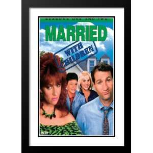 Married With Children 32x45 Framed and Double Matted TV Poster   Style 