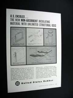 US Rubber U.S. ENSOLEX insulation material print Ad  